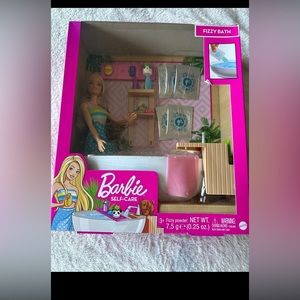 Barbie Fizzy Bath Doll & Playset Blonde w/ Tub Puppy and More